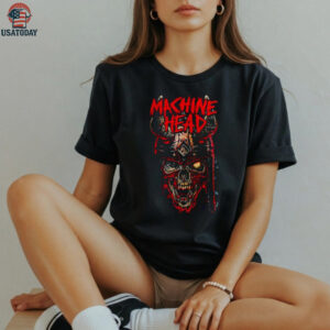 Machine Head Red Viking Skull Metal Band shirt