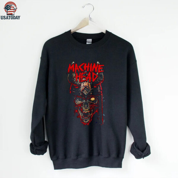 Machine Head Red Viking Skull Metal Band shirt