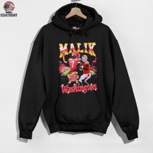 Malik Washington Maryland Terrapins player graphic shirt