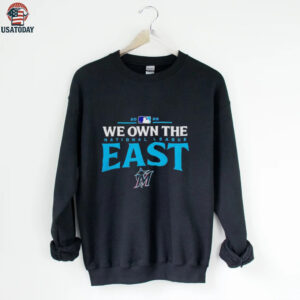 Miami Marlins we own the national league East 2025 MLB division champions shirt