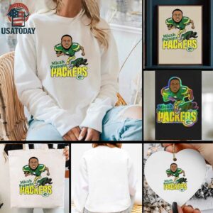 Micah Parsons Green Bay Packers Caricature Player Chibi Shirt