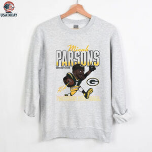 Micah Parsons cartoon Green Bay Packers NFL Football 2025 caricature signature shirt
