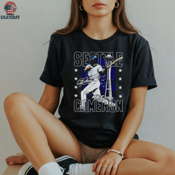 Mike Cameron Seattle swing signature shirt