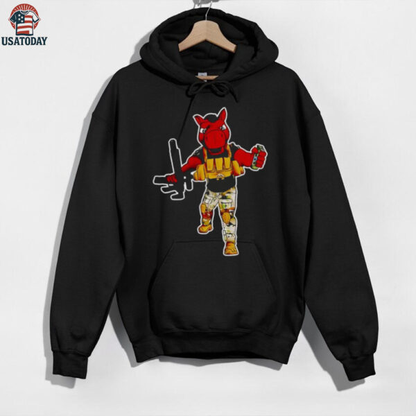 Military Horse A Rifle And Grenade shirt