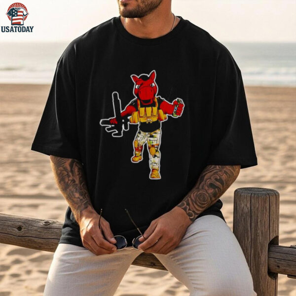 Military Horse A Rifle And Grenade shirt