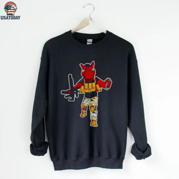 Military Horse A Rifle And Grenade shirt
