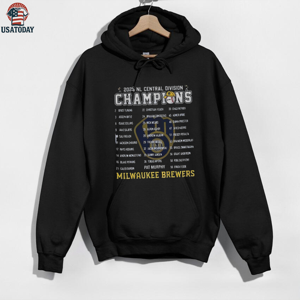 Milwaukee Brewers Back 2 back 2 Back NL Central Division 2025 Champions shirt Milwaukee Brewers Back 2 back 2 Back NL Central Division 2025 Champions shirt