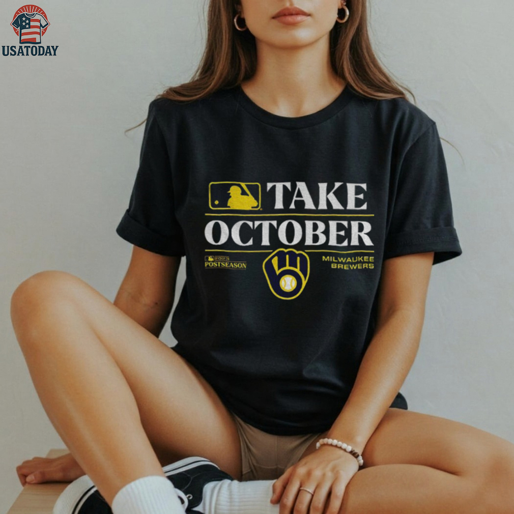Milwaukee Brewers Baseball MLB logo Take October 2025 Postseason shirt Milwaukee Brewers Baseball MLB logo Take October 2025 Postseason shirt