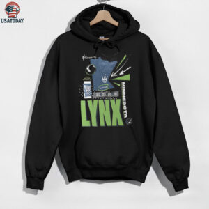 Minnesota Lynx ’11 ’13 ’15 ’17 ’25 WNBA Playoffs 2 sided shirt