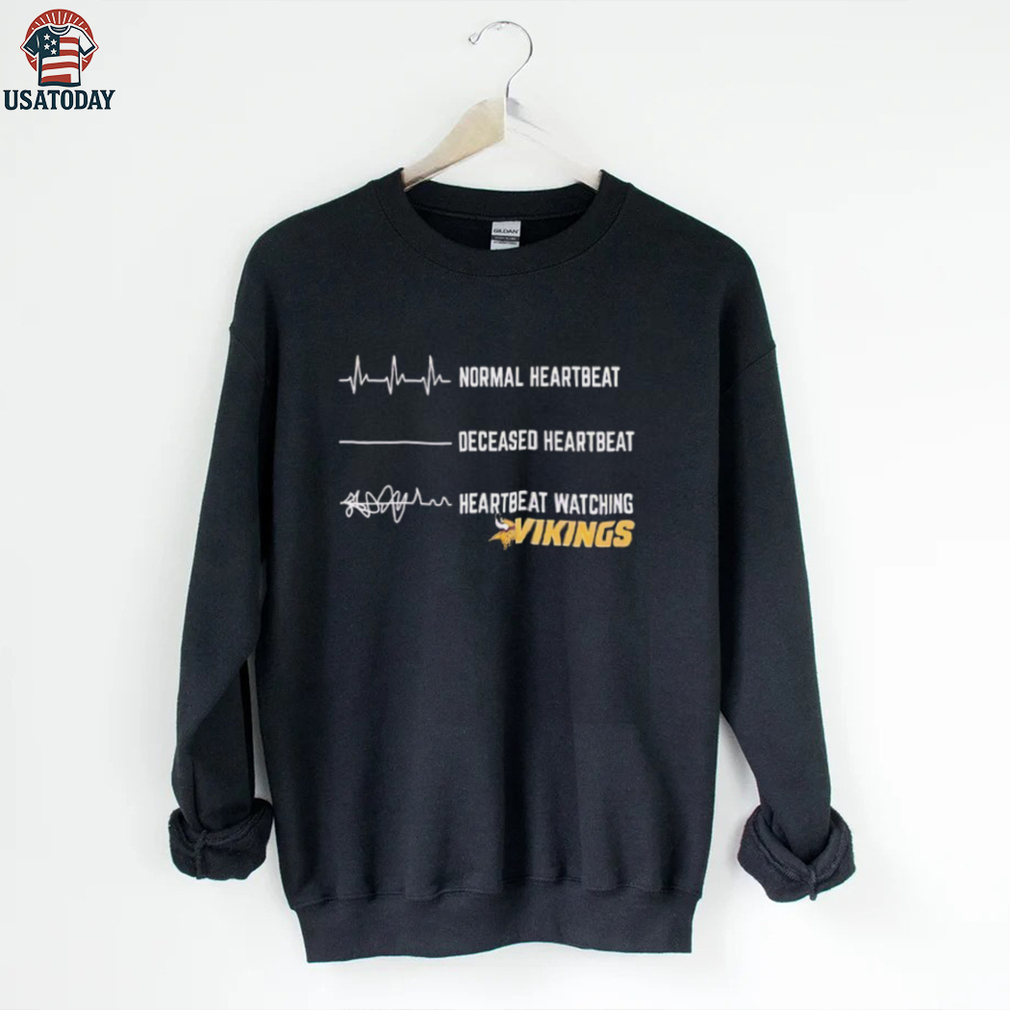 Minnesota Vikings Football NFL normal heartbeat deceased heartbeat heartbeat watching shirt Minnesota Vikings Football NFL normal heartbeat deceased heartbeat heartbeat watching shirt