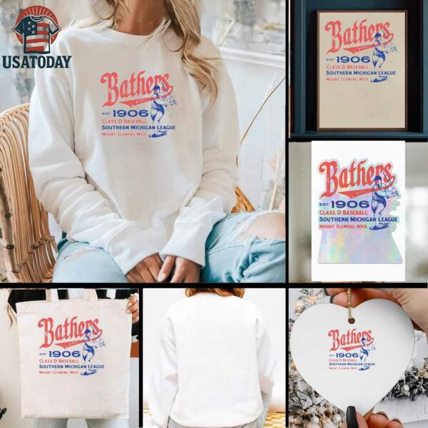 Mount Clemens Bathers 1906 Class D Baseball Southern Michigan League Shirt