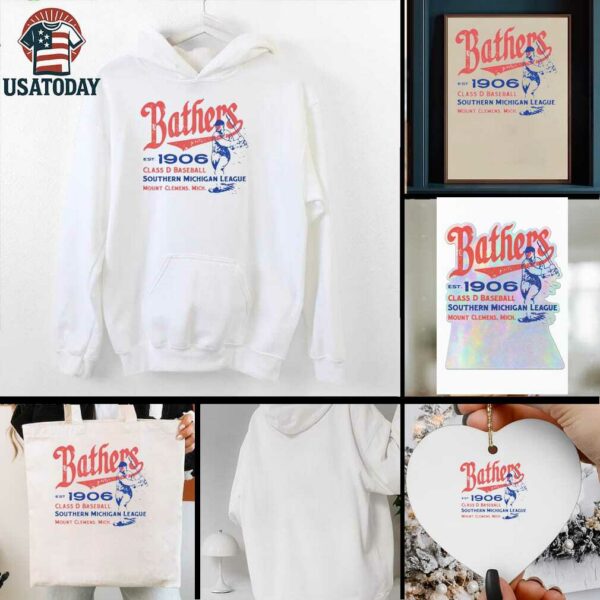 Mount Clemens Bathers 1906 Class D Baseball Southern Michigan League Shirt