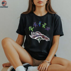 Denver Broncos x Grateful Dead night 2025 bears logo shirt