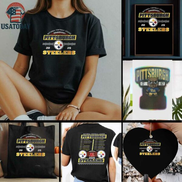 NFL Pittsburgh Steelers 2025 schedule shirt