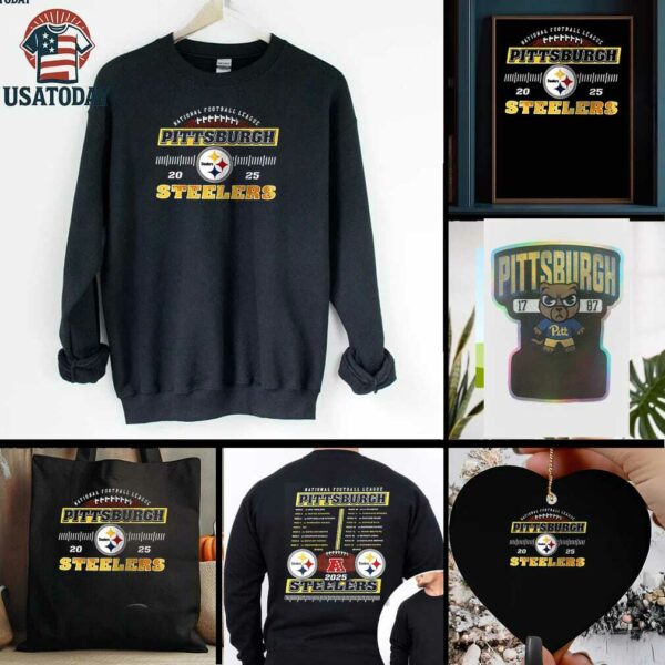 NFL Pittsburgh Steelers 2025 schedule shirt