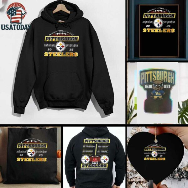 NFL Pittsburgh Steelers 2025 schedule shirt