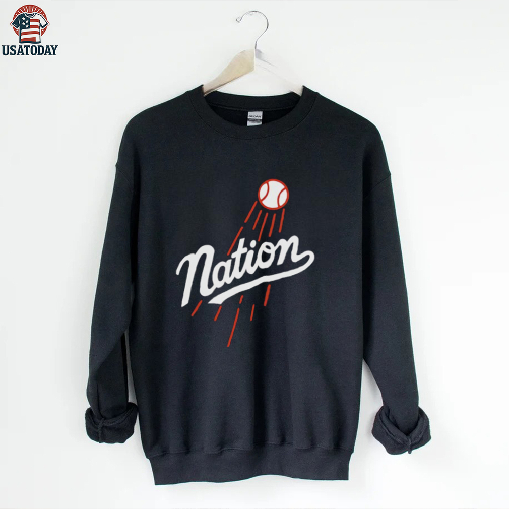 Nation style Los Angeles Dodgers logo shirt Nation style Los Angeles Dodgers logo shirt