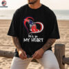 New England Patriot and Boston Red Sox it’s in my heart shirt