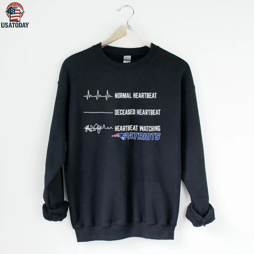 New England Patriots Football NFL normal heartbeat deceased heartbeat heartbeat watching shirt
