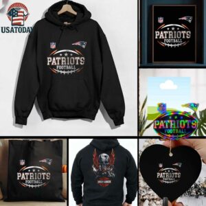 New England Patriots NFL Harley Davidson motorcycle graphic shirt