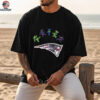 New England Patriots x Grateful Dead night 2025 bears logo shirt