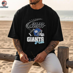 New York Giants Bud Light pride helmet shirt