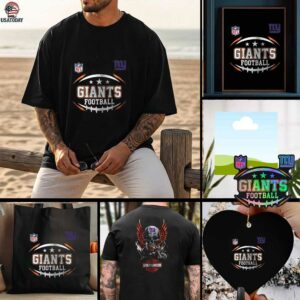 New York Giants NFL Harley Davidson motorcycle graphic shirt