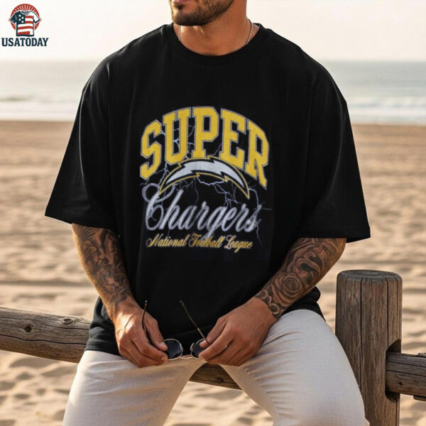 Official Abercrombie And Fitch Merch Los Angeles Chargers Vintage Inspired Graphic Shirt