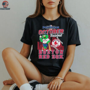 Official Boston Red Sox Mascot 2025 October Baseball Shirt