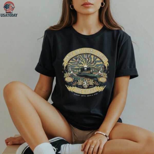 Official Dave Matthews Band Shop Gorge 2025 Set ListNew Shirt