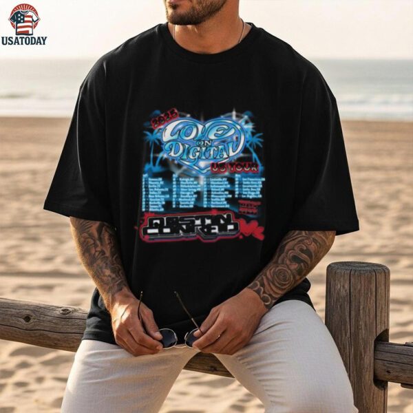 Official Destin Conrad Love On Digital Tour Shirt back