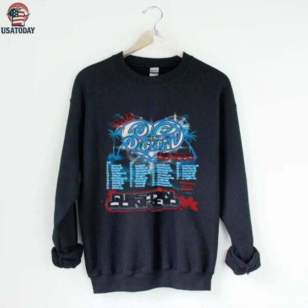 Official Destin Conrad Love On Digital Tour Shirt back