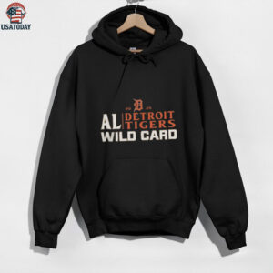 Official Detroit Tigers 2025 AL Wild Card Postseason Celebration Shirt
