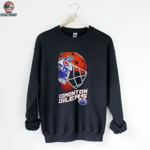 Official Edmonton Oilers 2025 NHL Hockey helmet graphic shirt