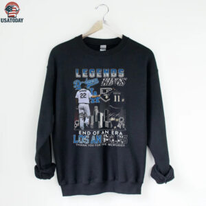 Official Los Angeles Dodgers Los Angeles Kings Legends End Of An Era Thank You For The Memories Signatures Shirt