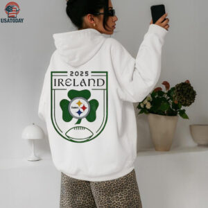 Official Pittsburgh Steelers Nfl Football The Terrible Towel 2025 Ireland Game T Shirt Sweatshirt