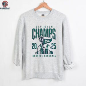 Official Seattle Baseball 2025 Division Champions Best In The West T Shirt