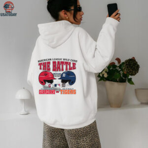 Official The Battle Cleveland Guardians Vs Detroit Tigers 2025 MLB AL Wild Card Matchup T Shirt