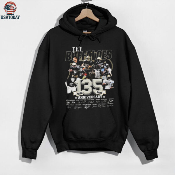 Official The Colorado Buffaloes 135 Anniversary 1890 2025 Signatures Shirt