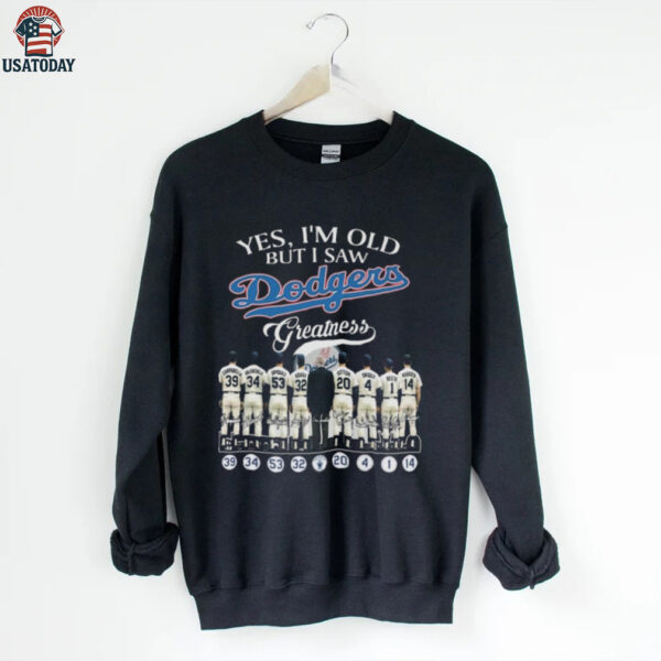 Official Yes I’m Old But I Saw Los Angeles Dodgers Greatness Players Signatures 2025 Shirt