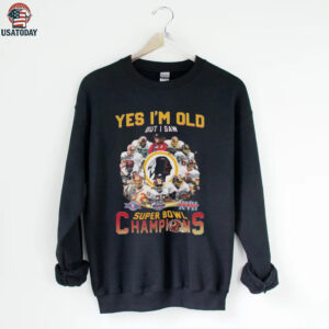 Official Yes I’m Old But I Saw Washington Redskins Legends Super Bowl Champions Signatures 2025 Shirt