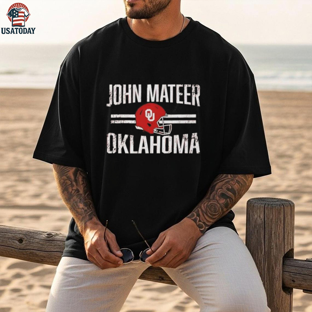 Oklahoma Sooners Football John Mateer Helmet Hero shirt Oklahoma Sooners Football John Mateer Helmet Hero shirt