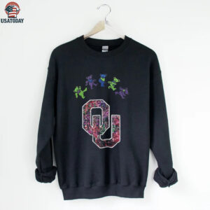 Oklahoma Sooners x Grateful Dead night 2025 bears logo shirt