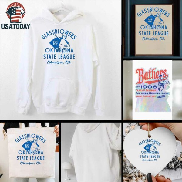 Okmulgee Glassblowers Oklahoma State League Baseball Shirt