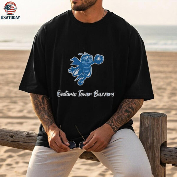 Ontario Tower Buzzers Baseball mascot logo 2025 shirt