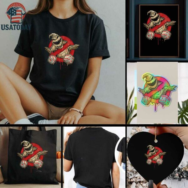 Oogie Boogie from The Nightmare Before Christmas No Boogies Allowed Halloween shirt