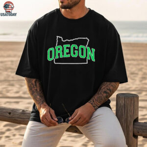 Oregon map green as Oregon Ducks shirt