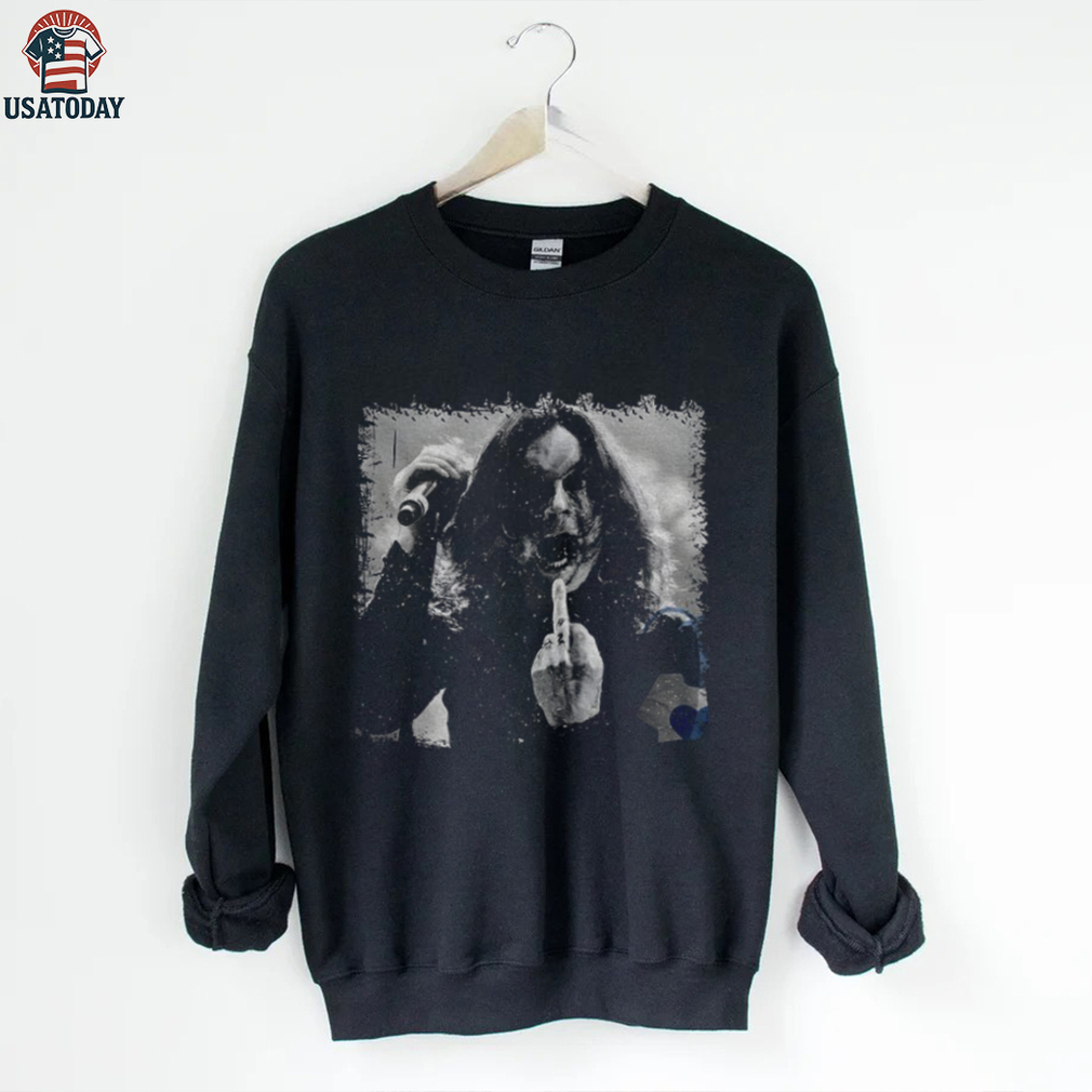 Ozzy Osbourne middle finger Black Sabbath singer RIP 2025 memorial shirt Ozzy Osbourne middle finger Black Sabbath singer RIP 2025 memorial shirt