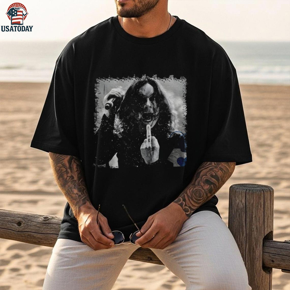 Ozzy Osbourne middle finger Black Sabbath singer RIP 2025 memorial shirt Ozzy Osbourne middle finger Black Sabbath singer RIP 2025 memorial shirt