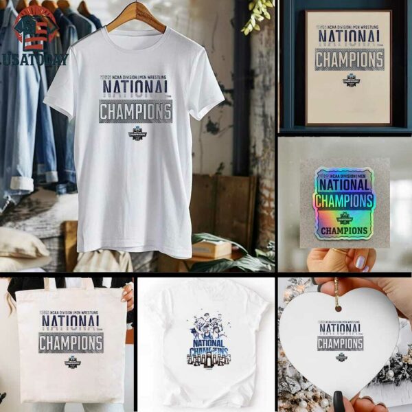 Penn State wrestling national champions NCAA division graphic shirt